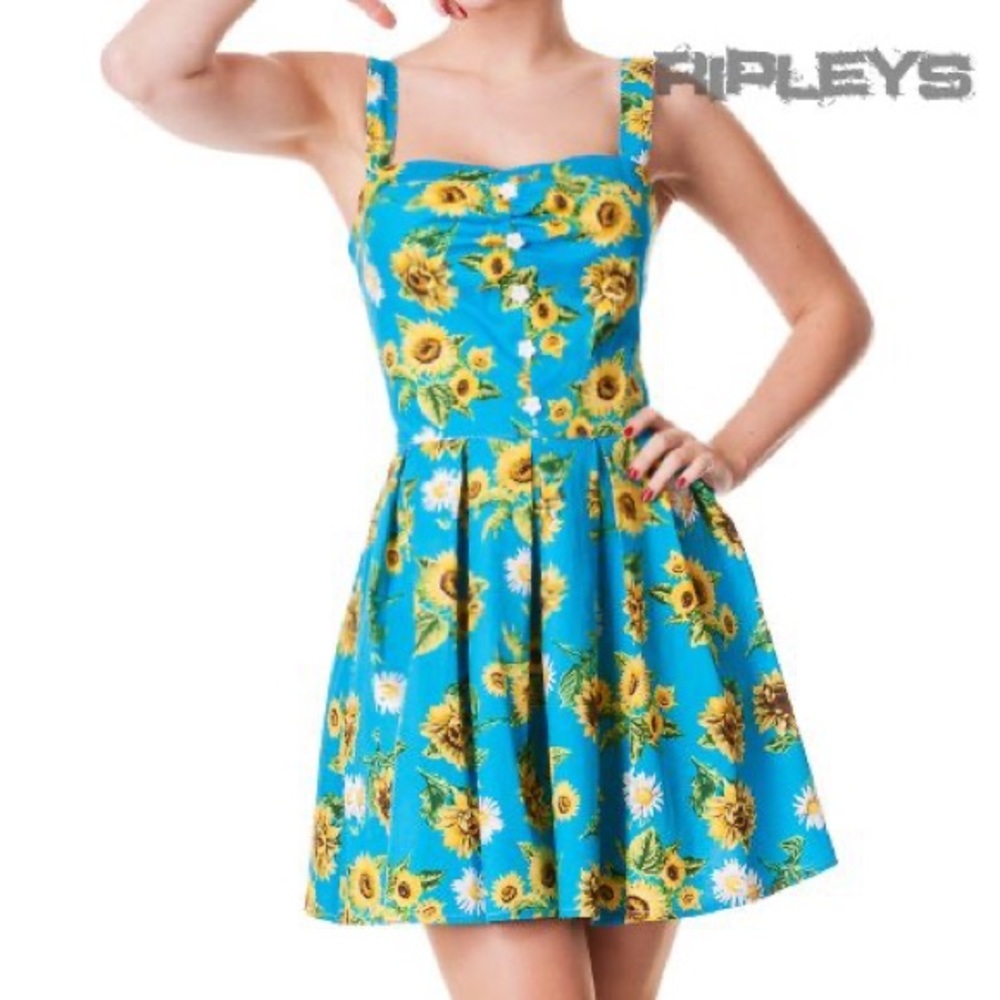 *sale* Hell bunny sunrise sunflower mini dress!
